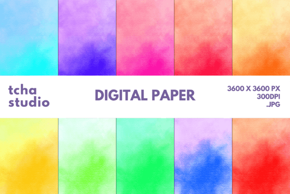 Abstract Watercolor Digital Papers 1: A Strategic Resource for Creative and Business Needs