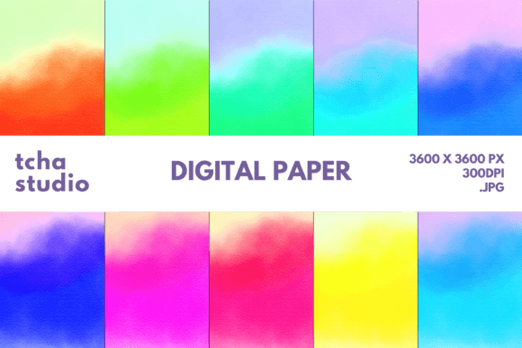 Abstract Watercolor Digital Papers 4: A Creative Resource for Modern Design Needs