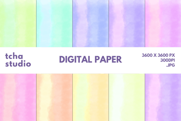 Abstract Watercolor Digital Papers 8