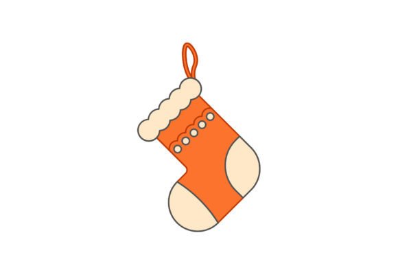Christmas Sock Artwork: A Versatile Design for Festive Creations