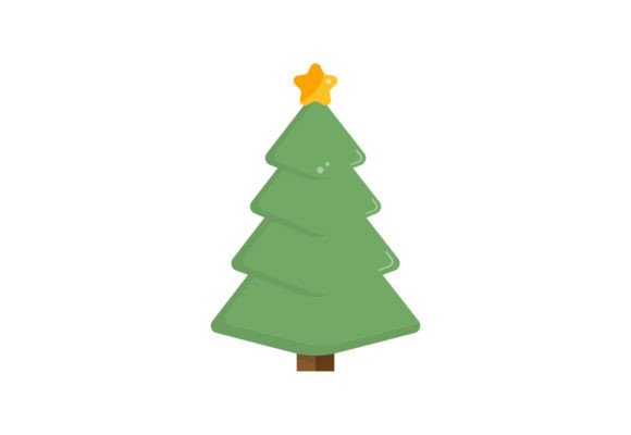 Christmas Tree Illustration Art: A Versatile Graphic for Creative and Commercial Use