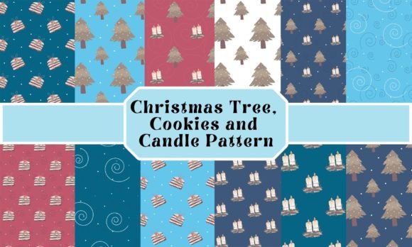 Cute Christmas Elements Repeating Pattern