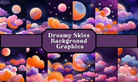 Dreamy Pastel Skies Backgrounds Graphic