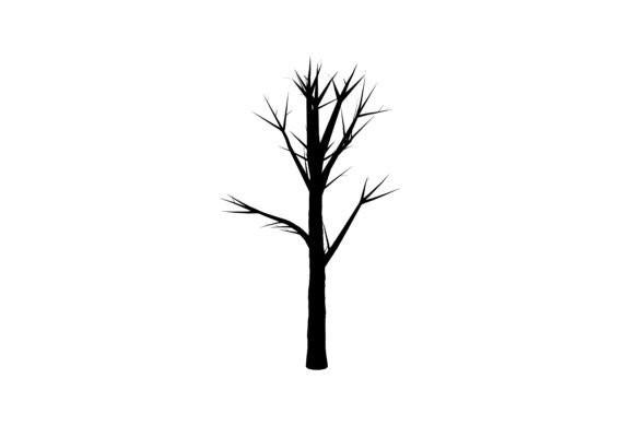 Floral Tree Silhouette Design