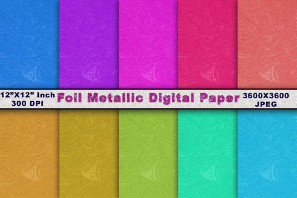 Foil Metallic Texture Digital Paper