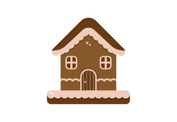 Gingerbread House Clipart Illustration: A Versatile Design Element for Creative Projects