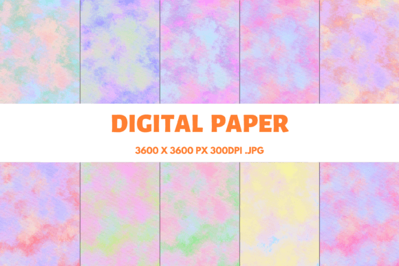 Watercolor Texture Digital Papers 7: A Versatile Tool for Creative and Practical Workflows